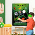 WERNNSAI Pin The Button on The Video Game Party Game: Video Game Party Supplies for Kids, 21" x 28" Game Poster with 24