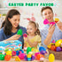 12 Pack IJIGU Prefilled Easter Eggs with Food Squishy Toys Keychains, Easter Eggs Filled for for Easter Egg Hunt