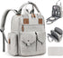 JSTPRO Diaper Bag Backpack - Large Diaper Bag with Portable Changing Pad