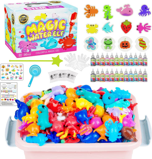 Magic Water Toy Elf Kit, Water Fairy Water Gel Kit with 12