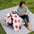 Mazeann Red Ladybug Heart Car Seat Cover Baby Breathable Soft Infant Carseat Covers Canopies Babies Carrier Covers