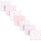 Luvable Friends Unisex Baby Cotton Flannel Receiving Blankets, Girl Feathers 7-Pack, One