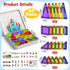 Niukdier Set 60pcs 3+ Magnetic Tiles Mini Travel Toddler Magnetic Blocks Building Kids Toys, Montessori Preschool