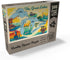 500 MyPuzzle The Great Lakes Illustrated Map and Landmarks - Premium Piece Jigsaw Puzzle for Adults