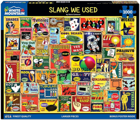 White Mountain - Slang We Used - 1000 Piece Jigsaw Puzzle for Adults, Children, Grandparents