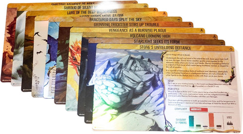 Greater Than Games | Spirit Island: Jagged Earth - Foil Panels | Cooperative Strategy Board Game Accessory, Premium