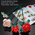 MONOFUN 841Pcs Set Flowers Bouquet Building Block, Roses Building with Vase, Home Office Creative Decoration, Valentine