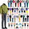 E-TING 15pcs Fashion Clothes Pack = 5pcs Casual Outfit + 5pcs Pants