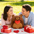 12" Onsoyours Original Bear Plush with Red Love, Cute Hugging Bear Stuffed Animal, Ultra Soft Heart Plush Toy Valentine