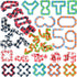 30 Pack Wacky Tracks Fidget Toys, Snap and Click Finger Sensory Toys, 24 Links Snake Puzzles for Stress Relief