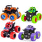 Monster Truck Toys, Friction Powered Toy Cars, Push and Go Vehicles for Kids, Best Christmas Birthday Gift 4-Pack