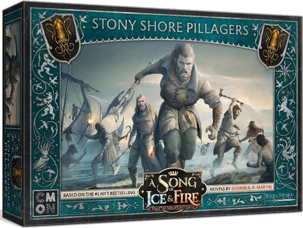 CMON A Song of Ice and Fire Tabletop Miniatures Stony Shore Pillagers Unit Box - House Greyjoy Strategy Game for Adults