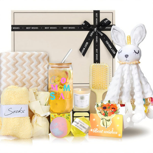 New Mom Gift Box Set - 11PCS Unisex Luxury Spa & Baby