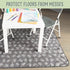 S&T INC. Baby Splat Mat for Under High Chair, Water Resistant Floor Mat, 42 Inches by 42 Inches, Grey