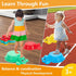 Balance Beams Stepping Stones for Kids - 12 Pcs Turtle Jumping Stones, Toddler Obstacle Course Coordination Game Toys
