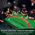 36x72Blackjack Set 2 Double Sided Poker Mat Table Topper, Casino Felt Cover, Texas Hold'em Cloth, Blackjack & Texas