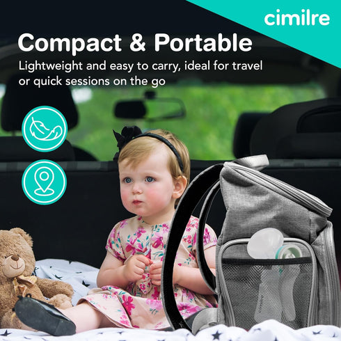 M1 Manual Breast Pump Kit Portable, Quiet Breastfeeding Pump with Ergonomic Handle, Closed System & WideNeck Bottle