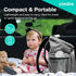 M1 Manual Breast Pump Kit Portable, Quiet Breastfeeding Pump with Ergonomic Handle, Closed System & WideNeck Bottle
