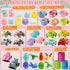 200 SQZUWIT Pcs Prefilled Easter Eggs Filled with Toys Inside for Kids Boys Girls Pre-filled Easter Hunt Basket