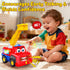 Tozkizm 18M+, 18 Talking Fire Truck Toy for Toddlers Interactive Fire Engine with Voice Repeat and Moving Mouth