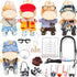 Gtsrlp 5-Set Cool Boy Clothes Bundle for Doll, Includes 5 Mini Hangs, Large