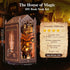 Light,3D Book Nook Kit,DIY Miniature House Kit,Dollhouse Booknook with Dust Cover & LED Wooden Bookends