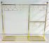 Eledoll 1:6 Dollhouse Furniture Clothes Hanger, Golden Metal Stand Wardrobe with 20 Hangers for 12" Fashion Doll