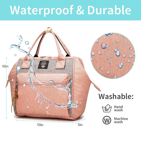 Backpack, Backpack Beaulyn Small Diaper Bag Mini Diaper Tote & Portable Crossbody with Insulated Pocket