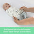 100% 0-3 1.0 1-Pack Sunset SwaddleMe by Ingenuity Monogram Collection Baby Swaddle, Cotton, Improves Sleep & Calms