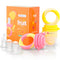 NatureBond Baby Food Feeder/Fruit Feeder Pacifier Nibbler - 2 Pack, Infant Teething Toy in Appetizing Colors