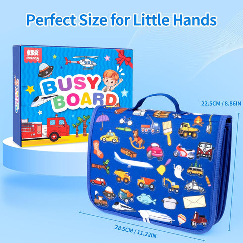 Gift,12-Page 24 1 Toddler Busy Board Montessori Toys, Busy Book for Toddlers, Boy Girl Birthday Activity Book