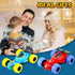 3-4 Cars,2 360 3 Toddler Monster Truck Toys,Dinosaur Toys for Ages Friction Spin Stunt Race PCS Push and Go Baby Toy