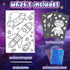 Foil Fun Outer Space DIY Art Kits, No Mess Creative Drawing Game for Kids, Birthday Gifts Crafts Supplies for Ages 4-9