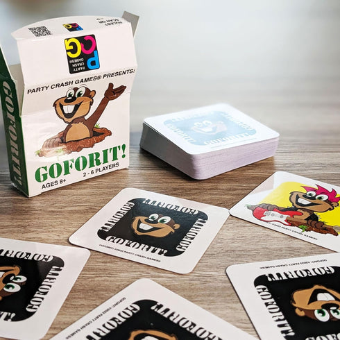 Presents: GOFORIT! - A Simple, Yet Suspenseful Little Card Game; Designed for 2-6 Players 8+ Willing to Take Calculated Risks. Presents: GOFORIT!