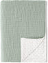 Konssy Baby Blankets for Unisex Boys Girls, Super Soft Nursery Minky Blankets with Muslin Cotton Front