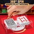 360 2 Playing Cards Holder Rotating Compact Plastic Playing Card Tray for Easy Access Decks with Smooth Rotation |