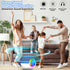 goopow 3 4 5 6 7 8+ (Blue-2MIC) Mini Karaoke Machine Speaker for Kids Adults, Portable Bluetooth Microphone Song Toys