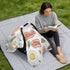 Mazeann Breakfast Bacon Fried Egg Car Seat Cover Baby Breathable Soft Infant Carseat Covers Canopies Babies Carrier