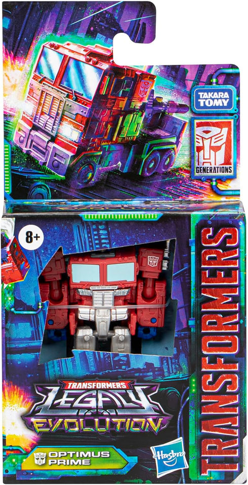 Transformers Toys Legacy Evolution Core Class Optimus Prime Toy, 3.5-inch, Action Figure for Boys and Girls Ages 8 and Up