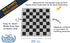 WE Games Tournament Chess Board, Portable Vinyl Travel Chess Mat, 20 in x 20 in for Kids and Adults