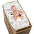Sweet Jojo Designs Floral Leaf Boy or Girl Baby Nursery Changing Pad Cover - Gender Neutral Ivory Cream Beige Taupe