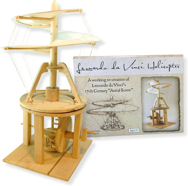 PATHFINDERS Leonardo Da Vinci Helicopter Aviation Model Building Kit, STEM Educational Toy for Ages 8-13