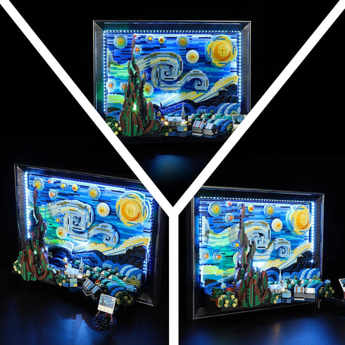 LED Light Kit for Lego 21333 Vincent Van Gogh - The Starry Night Set, Compatible with Lego 21333 Building Blocks Model