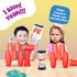Set 24 18 Gamie Stacking Cups Game for Kids - Includes Cups, Fun Challenging Cards, and Water Timer - Family Games