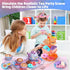 55Pcs Set Set, Set,Kids Set 3-5, 4 Tea Party for Little Girls, Princess Tea Party Unicorn Kid Tin Tea Kitchen Pretend