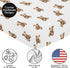 Sweet Jojo Designs Fitted Baby Crib Sheets (Boho Teddy Bear) for Boys or Girls, Infant Nursery, Toddler Room - Standard