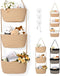 Hanging Basket, 3-Tier Wall Baskets, Over the Door Organizer with 4 Hooks,