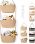 Hanging Basket, 3-Tier Wall Baskets, Over the Door Organizer with 4 Hooks,