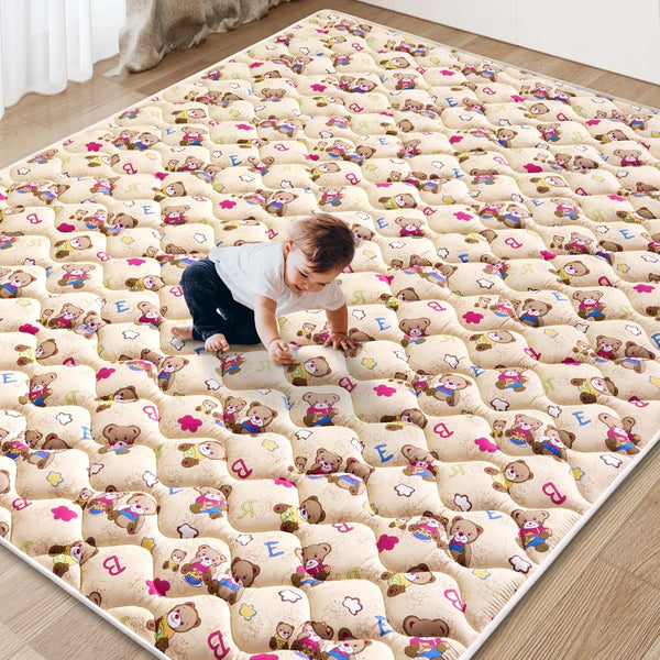 Baby Play Mat - 71" X 59",Premium Thicker Foam Machine Washable, Extra