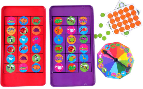 The Purple Cow Animal Bingo Game - Car Games, Airplane Games, Quiet Games